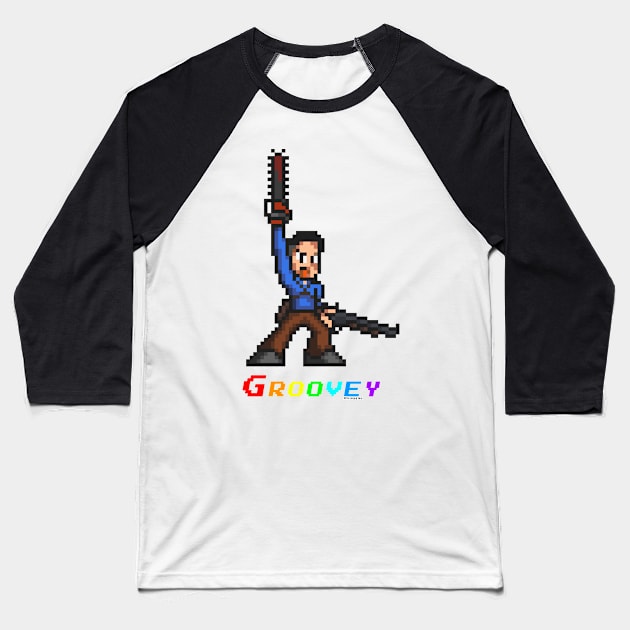 Groovey Baseball T-Shirt by AlterAspect